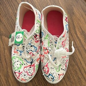 Vintage Colorful Kids Canvas Shoes size 13